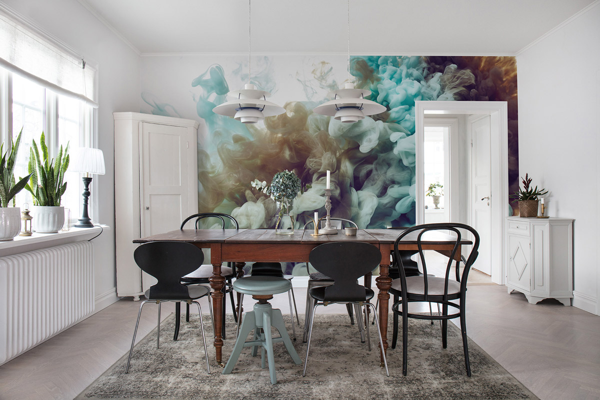 Wandbild Frozen Moment - turquoise
