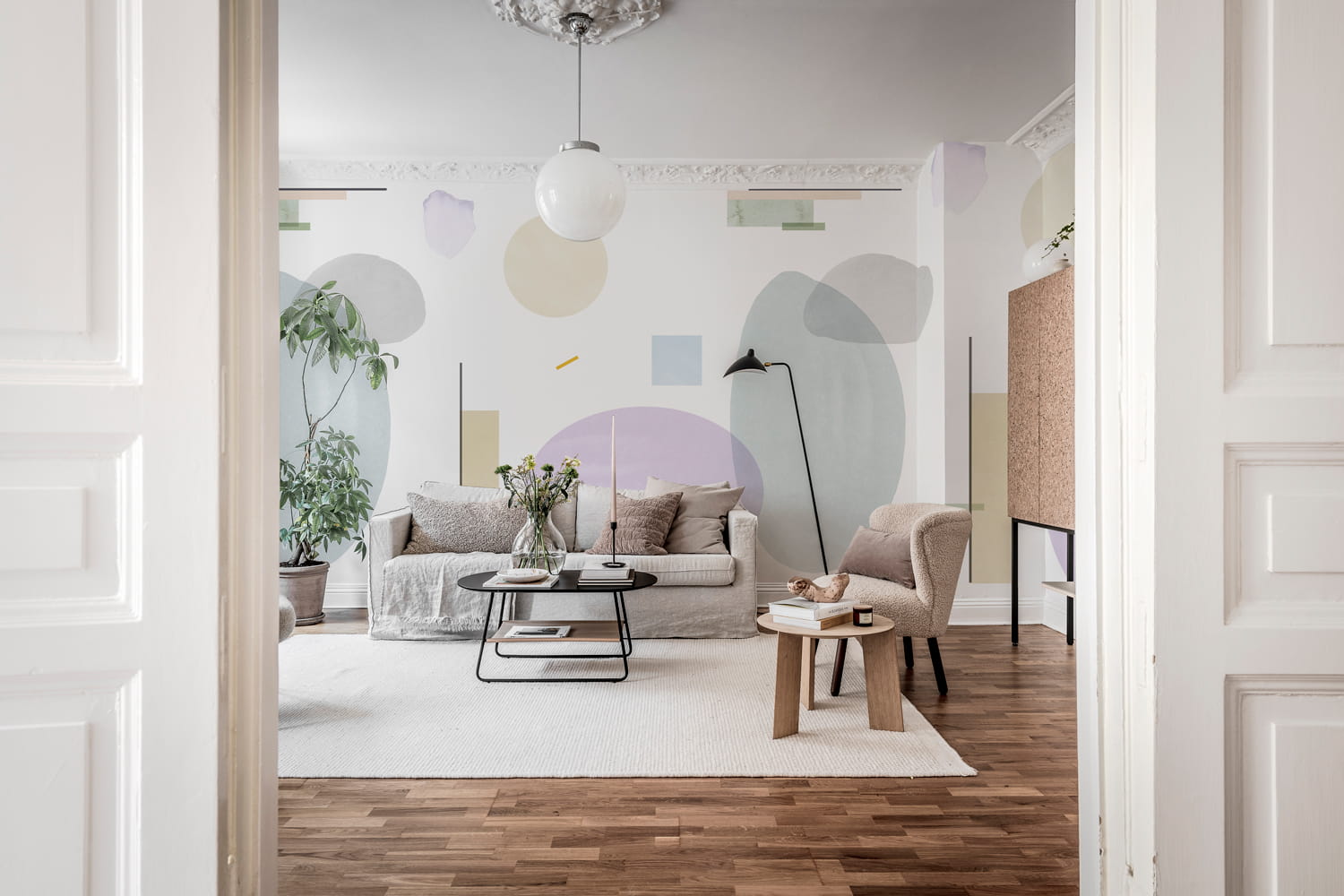 Wandbild Geometry - Lilac
