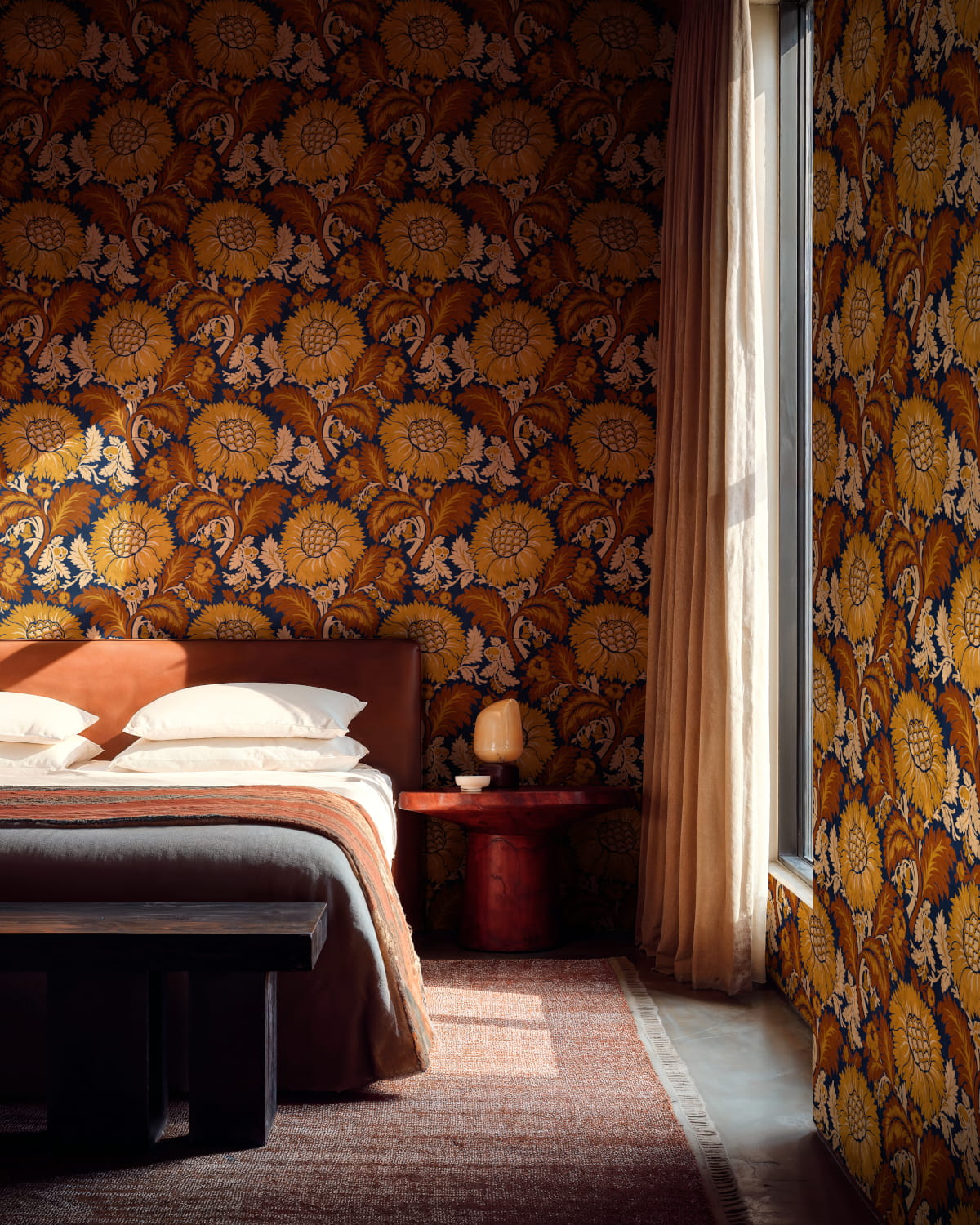 Tapete Chinese Damask - Mustard