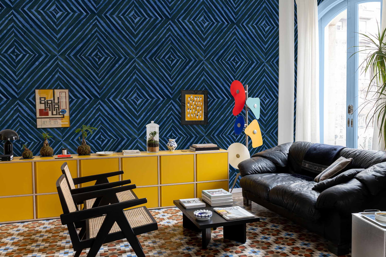 Tapete Kaleido Bamboo - Indigo