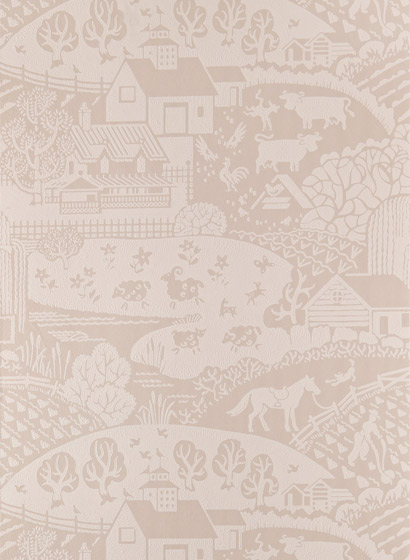 Tapete Gable - Setting Plaster/ Pink Ground