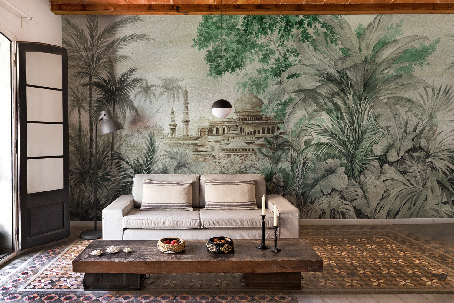 Wandbild Taj Majal Metallics - Silver