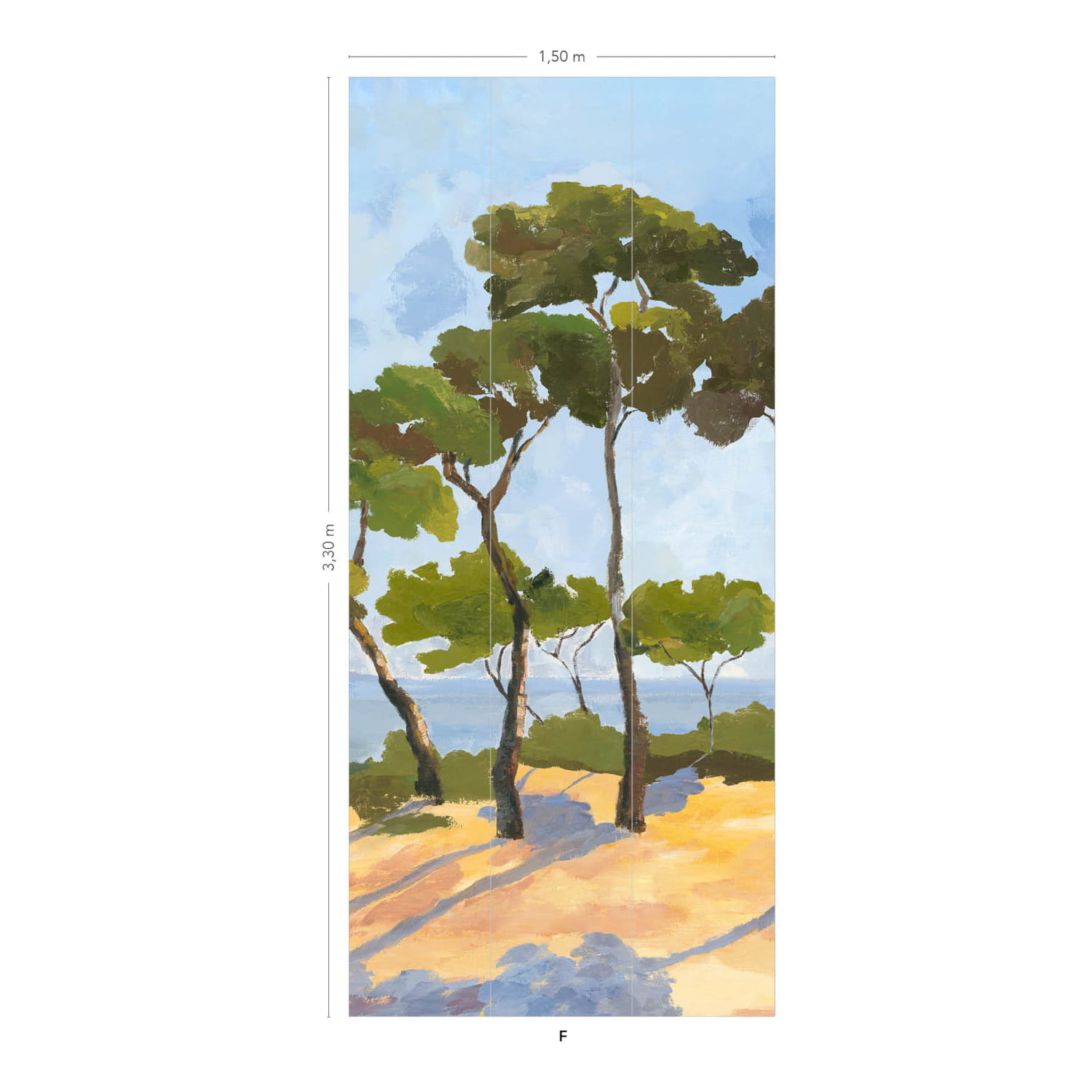 Wandbild Lérins - Panel F