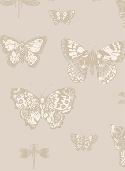 Tapete Butterflies & Dragonflies - Grey