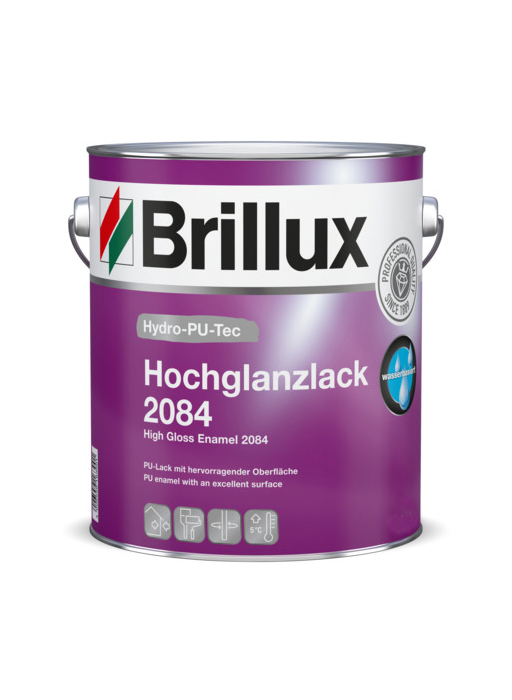 Hydro-PU-Tec Hochglanzlack 2084 weiß
