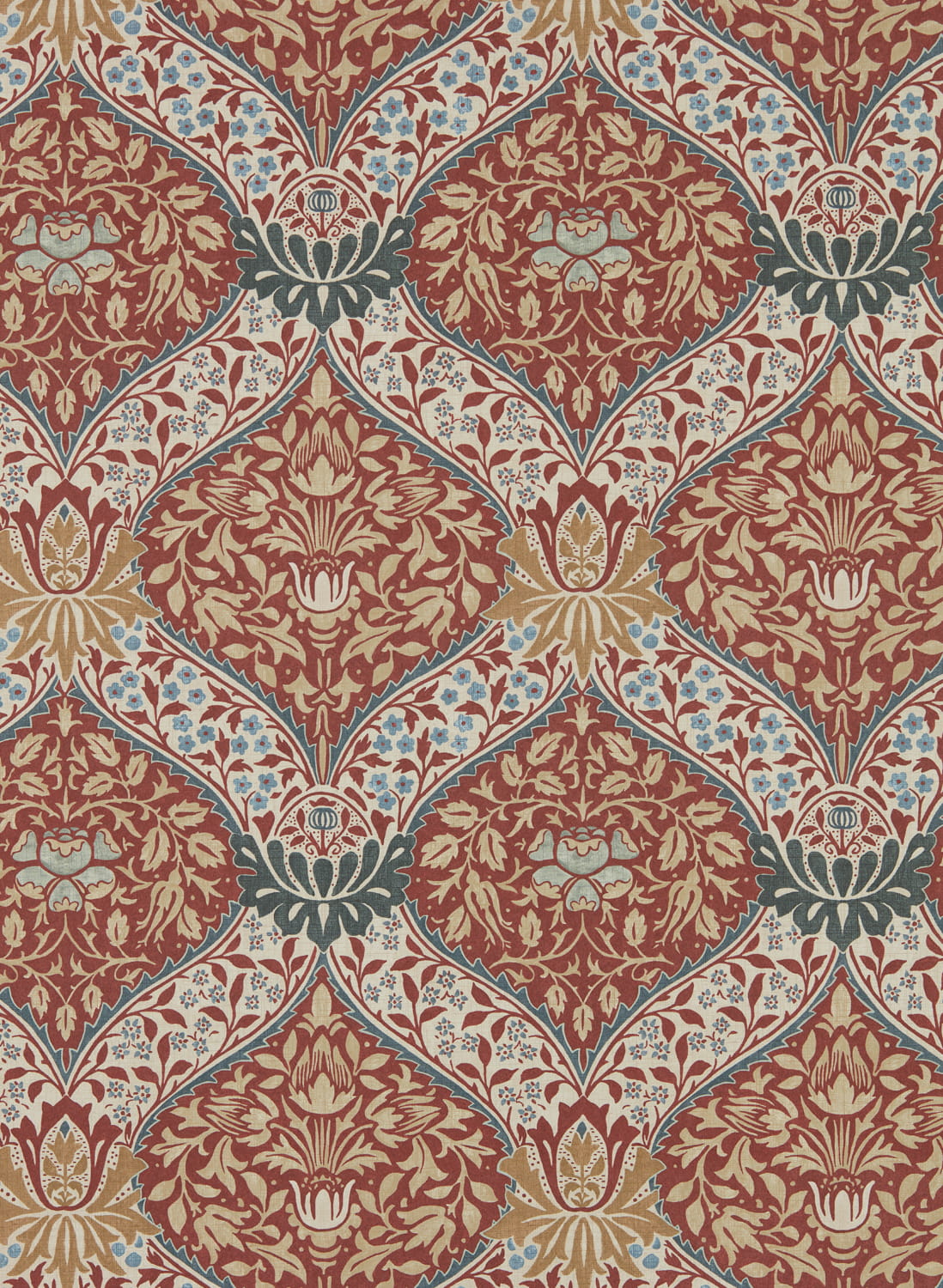 Tapete Norbury - Slate/ Madder