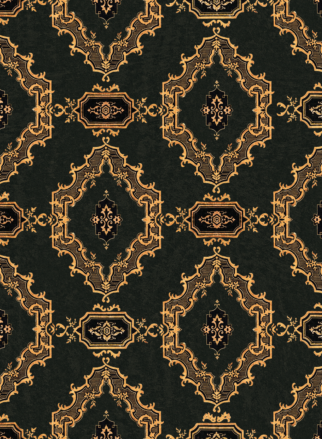 Tapete The Bar Tapestry - Black/ Gold