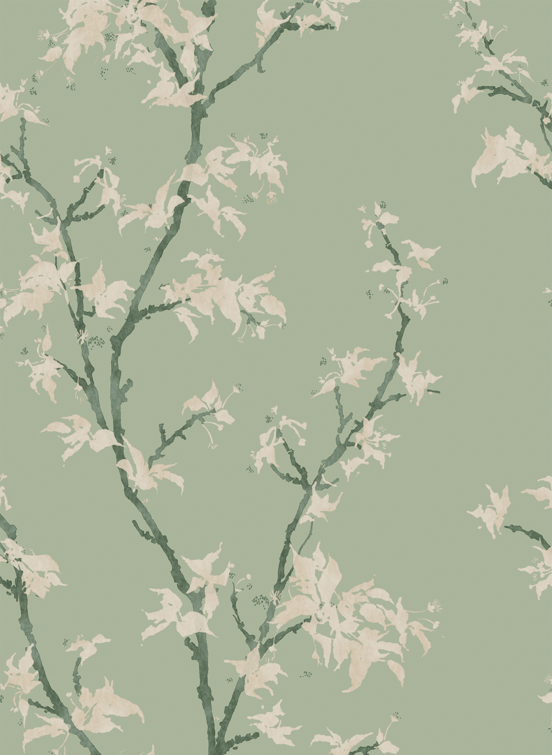 Tapete Chinese Branch - Sage