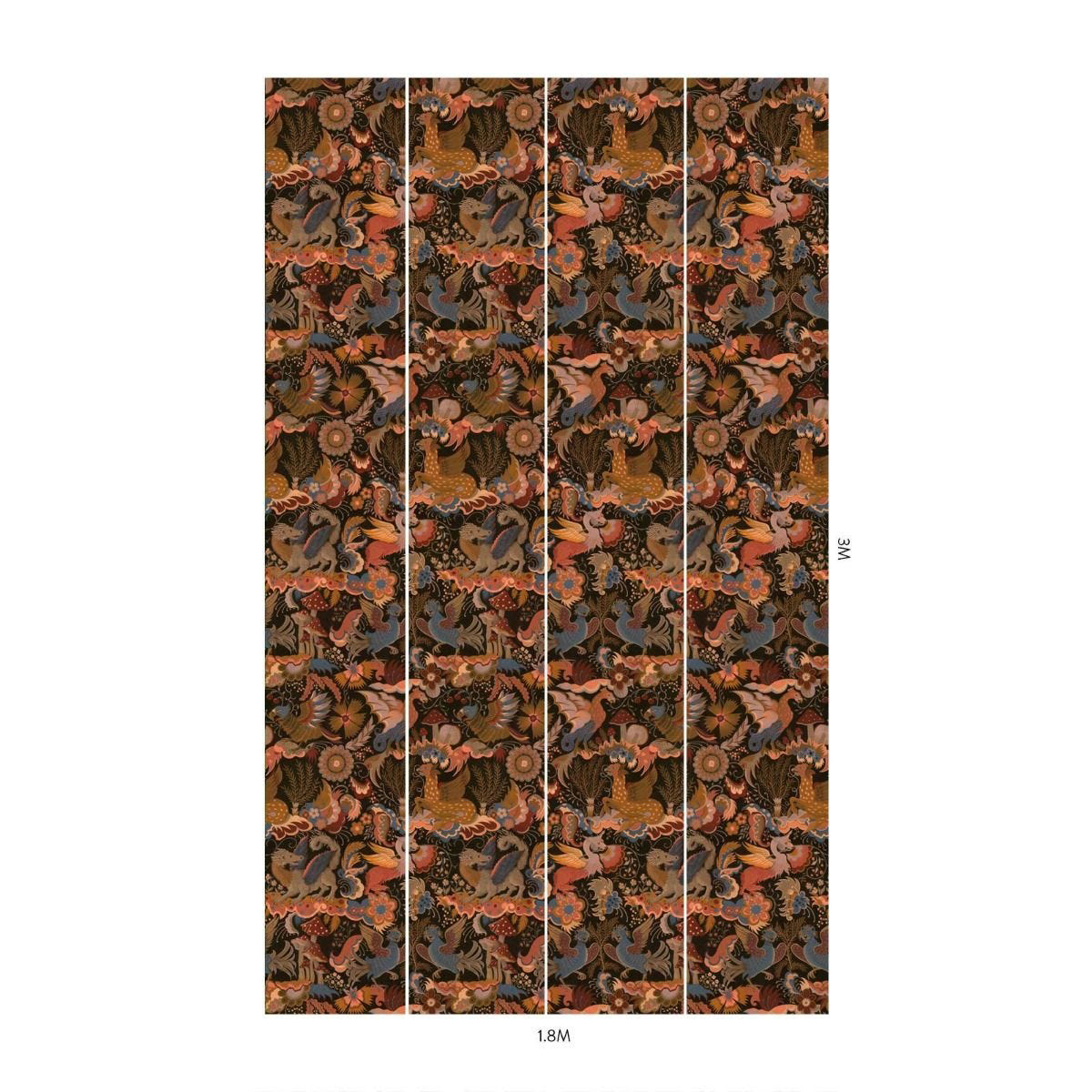 Tapete Phantasia - Selenite Orange