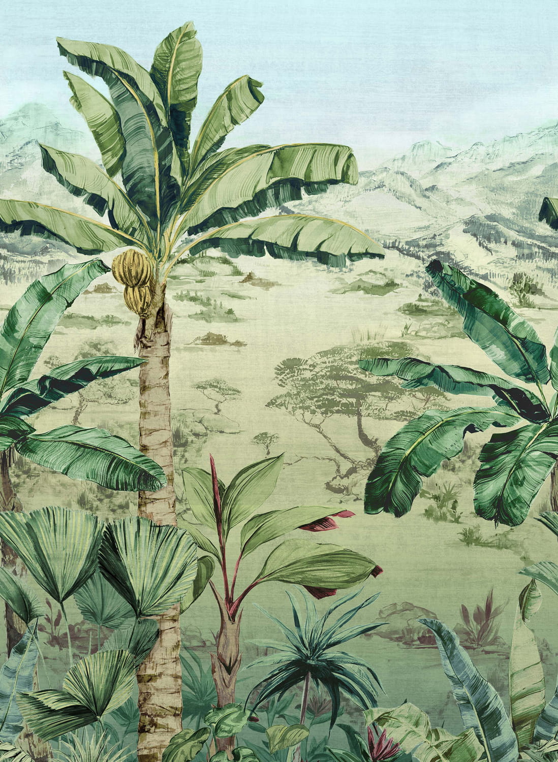 Wandbild Martinique - Leaf Green