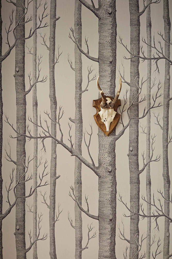 Tapete Woods - Linen/ Charcoal