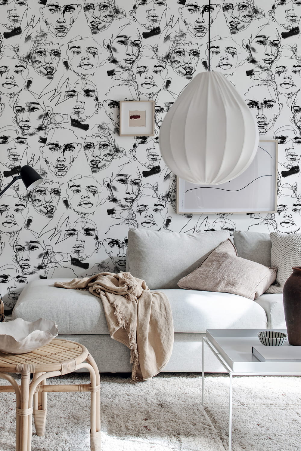 Wandbild Fala Bozetto - Graphite
