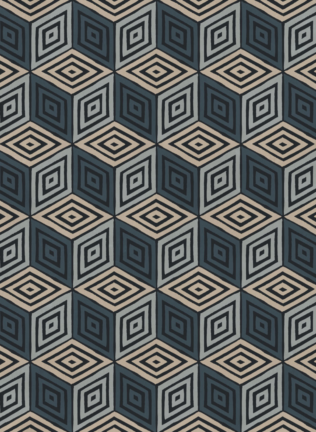Wandbild Chiara - Dark Blue