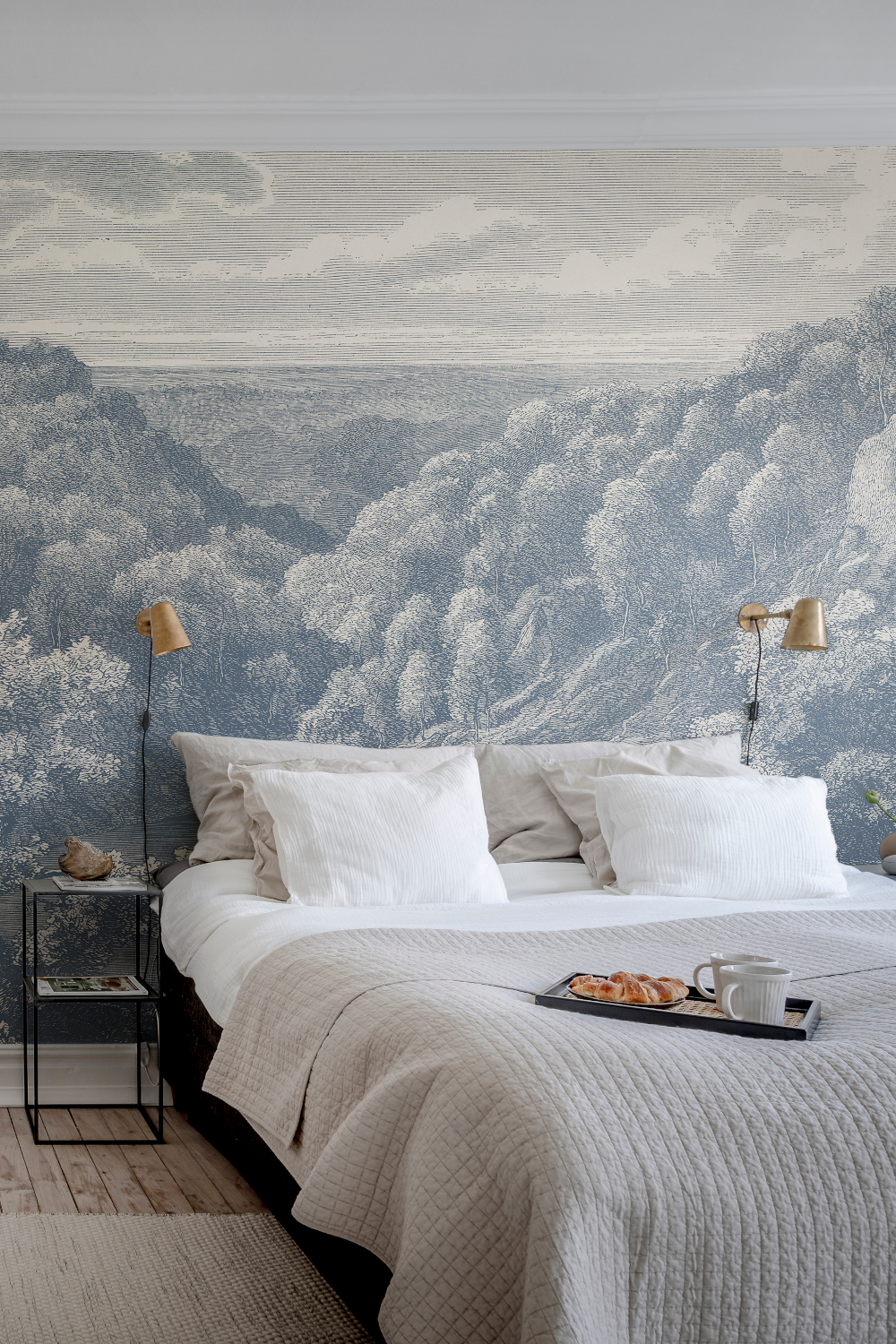 Wandbild Mystery Lake - Blue