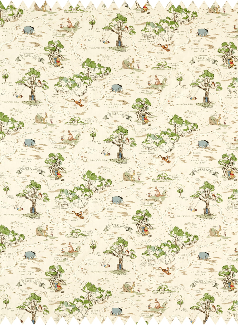 Stoff Hundred Acre Wood - Cashew