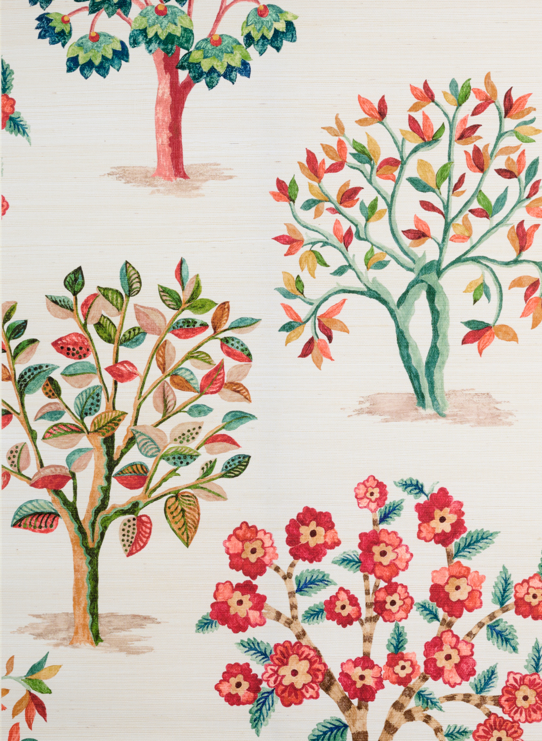 Tapete Fener Grove - Coral/ Teal