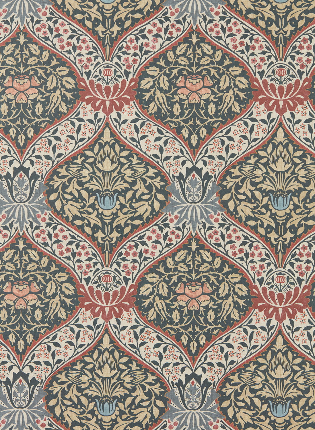 Tapete Norbury - Brick/ Teal