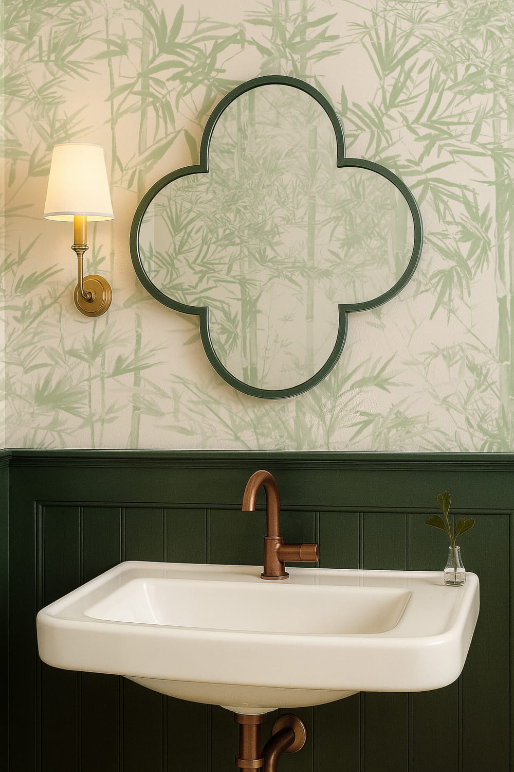 Wandbild Bamboo Green - Panel A
