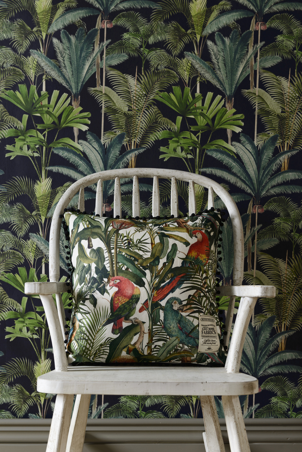 Fabric Parrots of Brasil - Linen - FB00008
