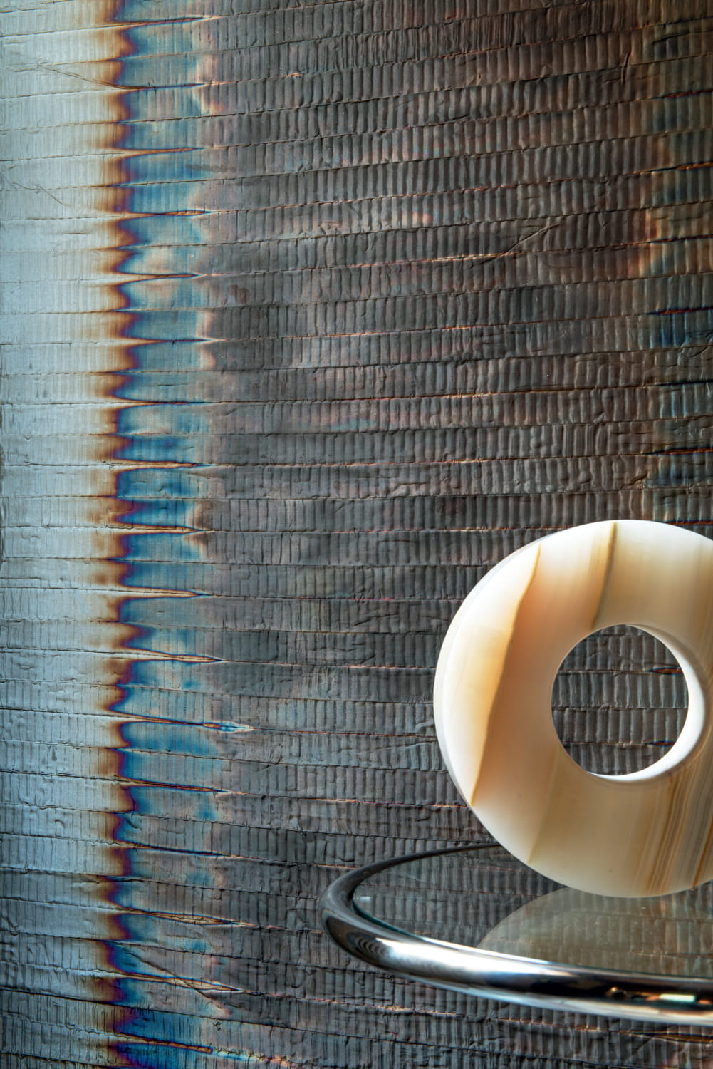 Tapete Hurricane - Ikat Argent