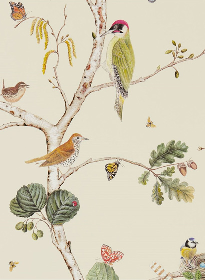 Tapete Woodland Chorus - Cream/ Multi