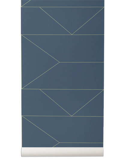 Tapete Lines - Dark Blue