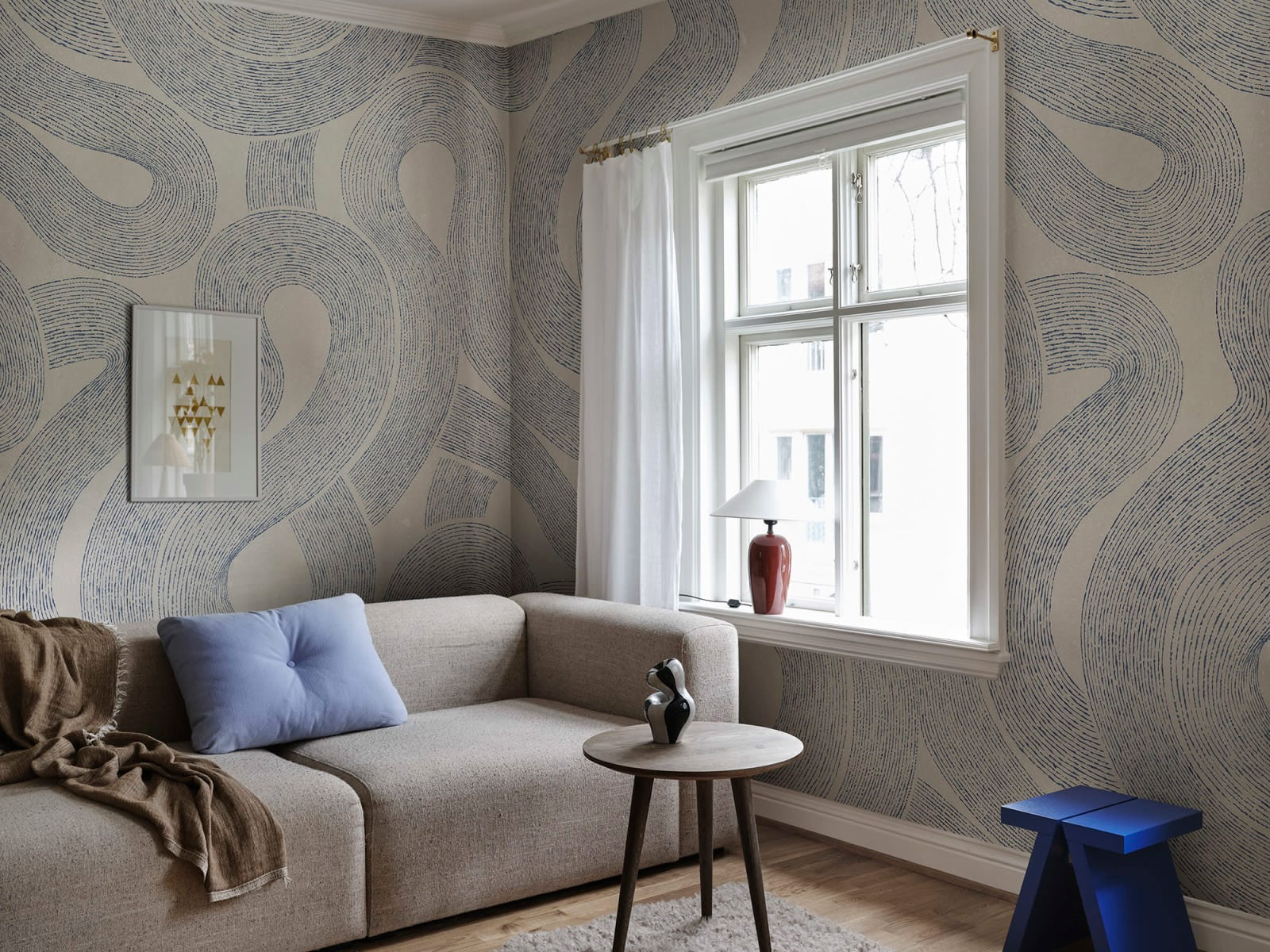 Wandbild Zen - Indigo Blue