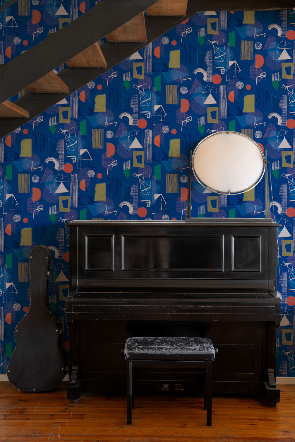 Tapete Brave Partiture - Blue