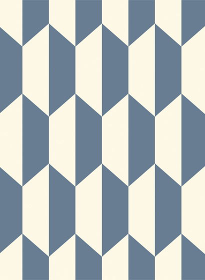 Tapete Tile - blue/ white