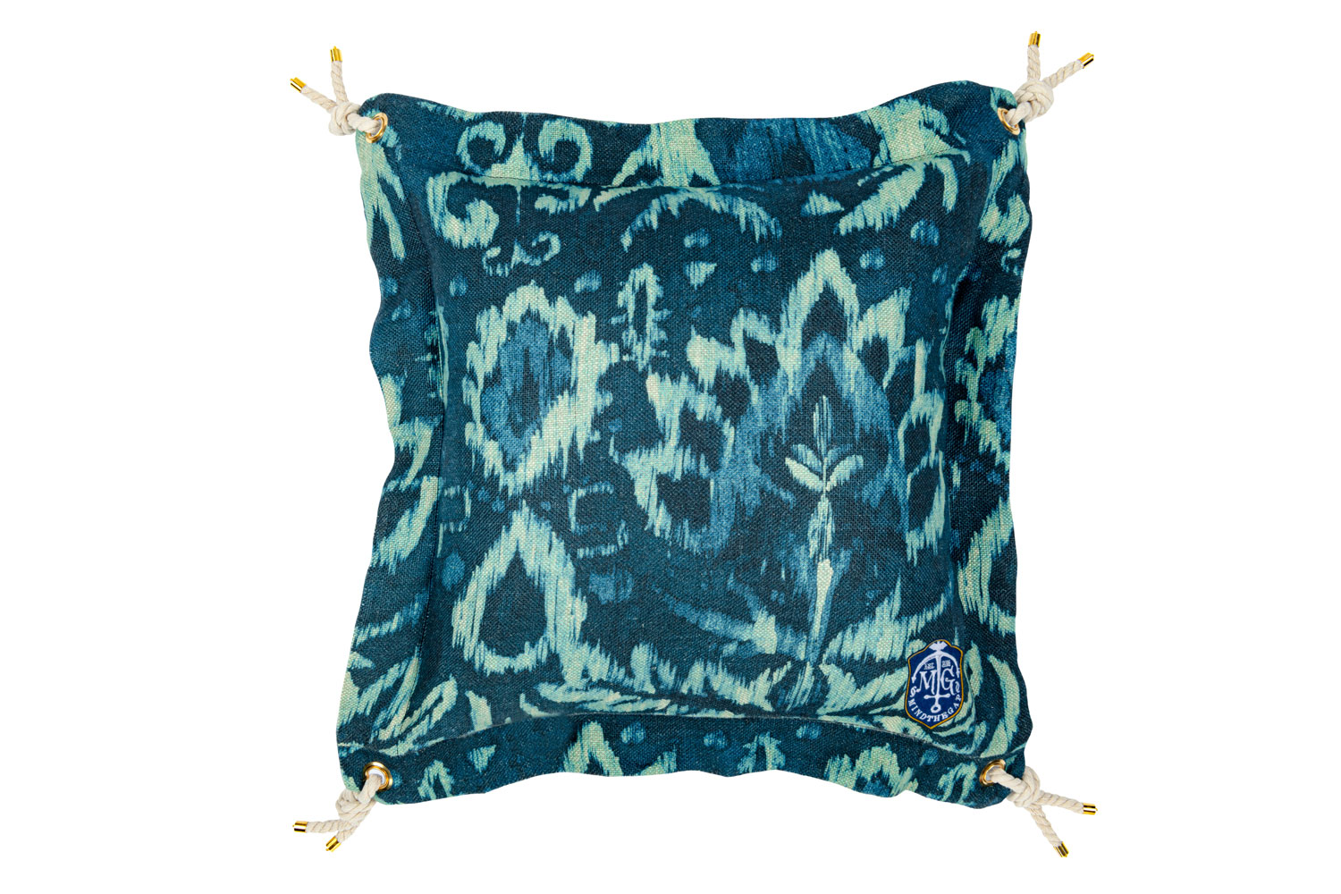 Ionian Cushion - Indigo/ Rope - 50x50cm