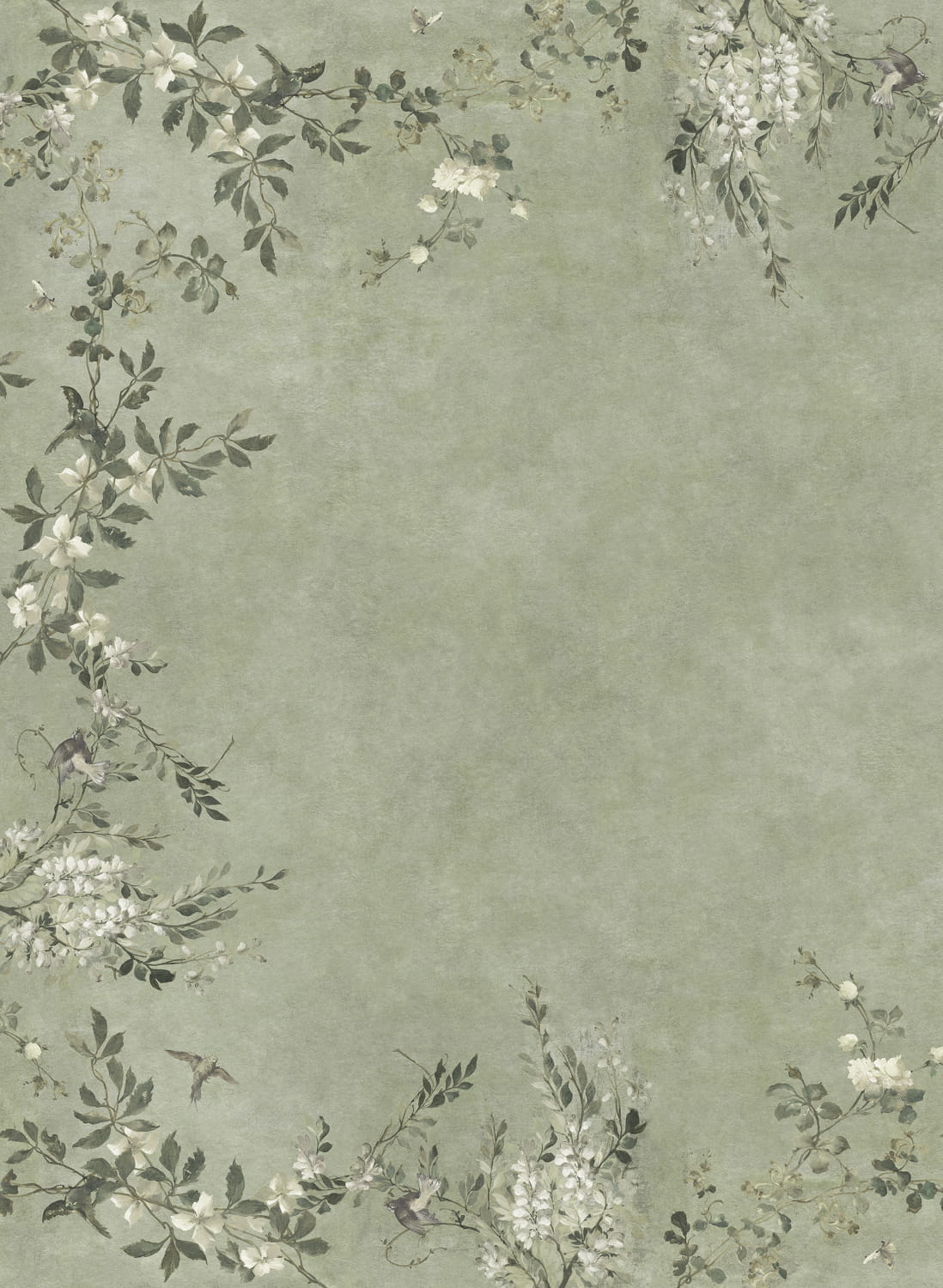 Wandbild Luca Square - Sage Green