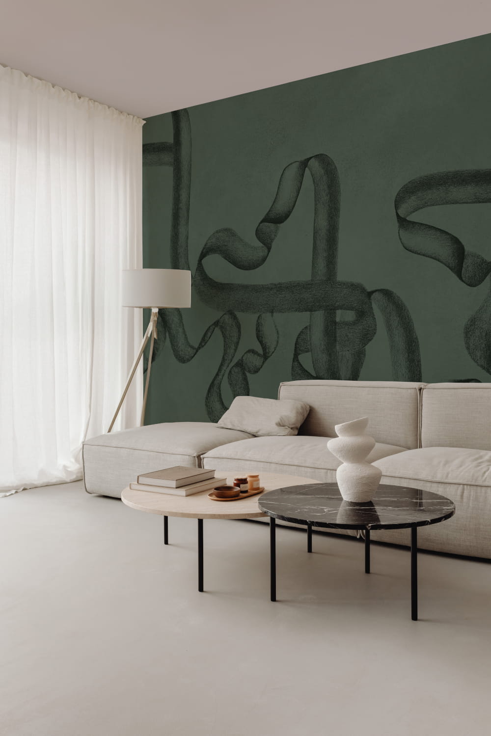 Wandbild Ribbon - Emerald