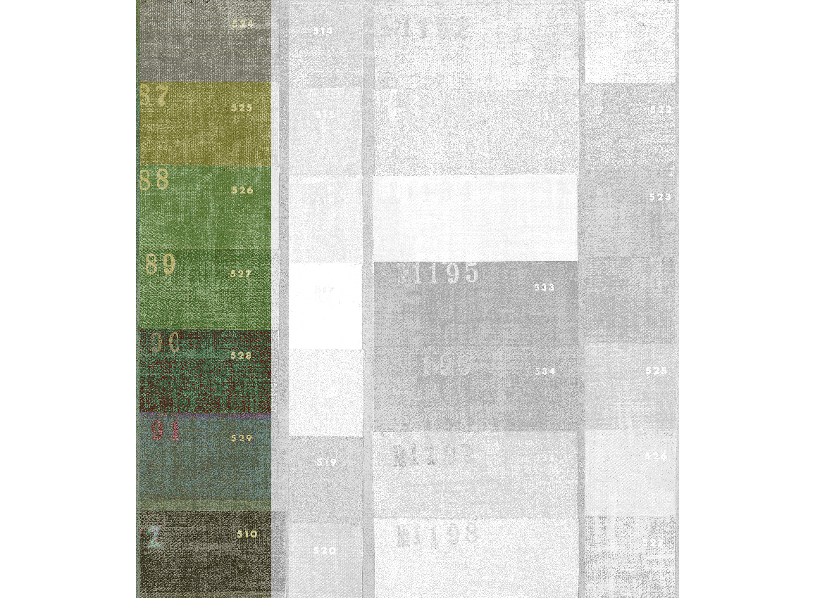 Wandbild Festival - Green Panel 1