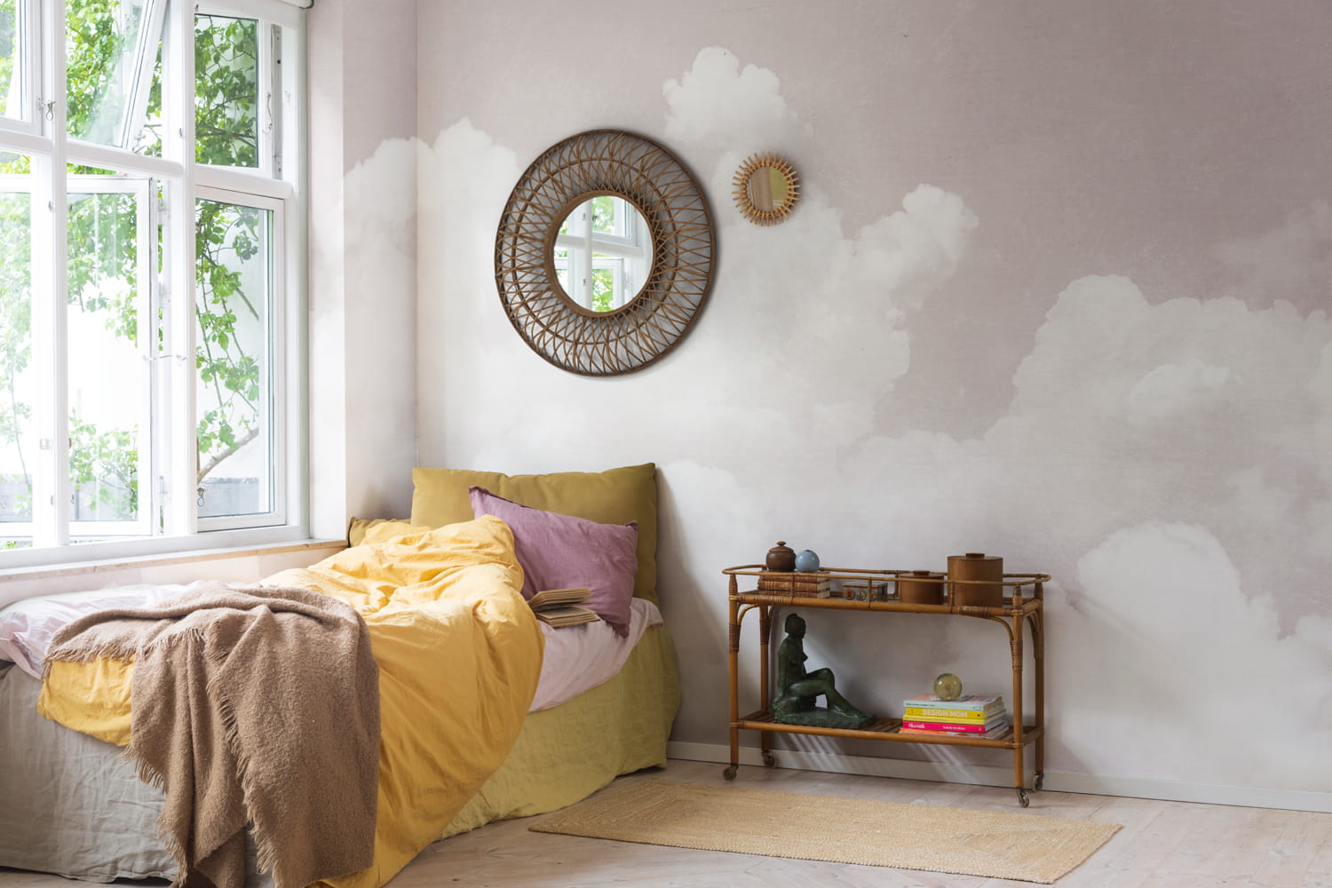 Wandbild Cuddle Clouds - Pink