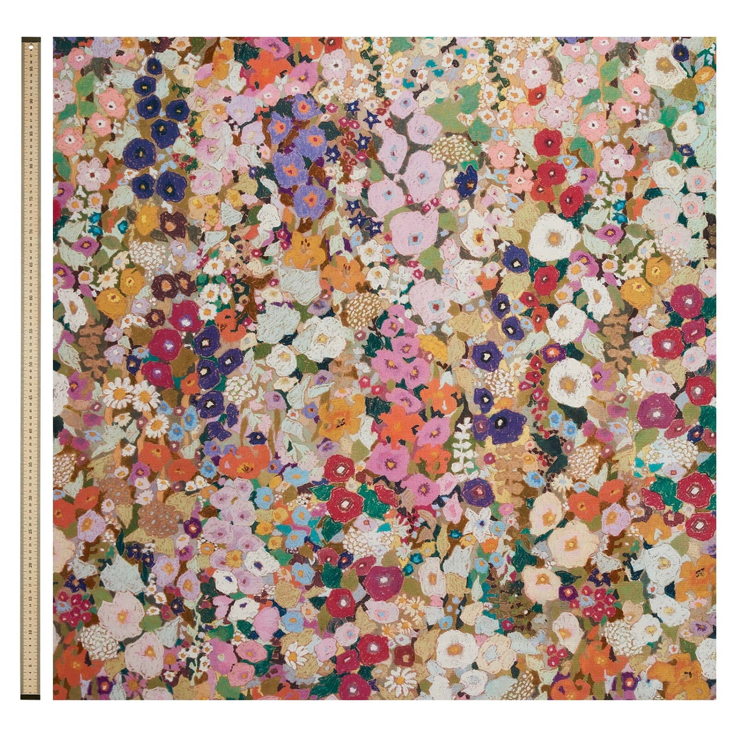 Tissu Hollyhocks - Cotton Linen - Spring