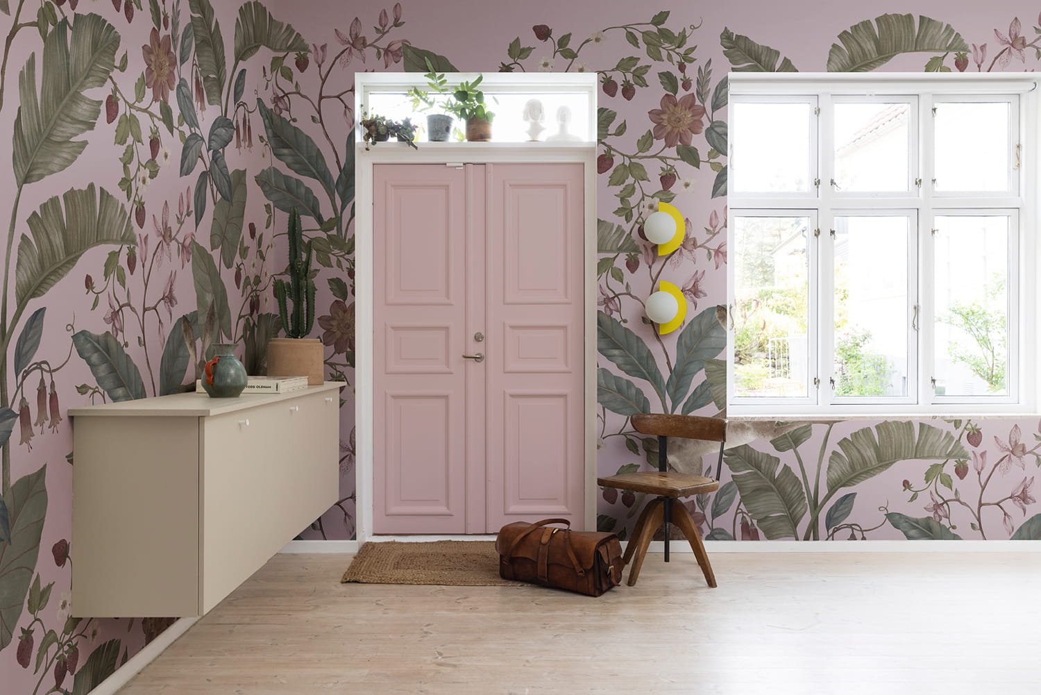 Wandbild Strawberry Field - Pink