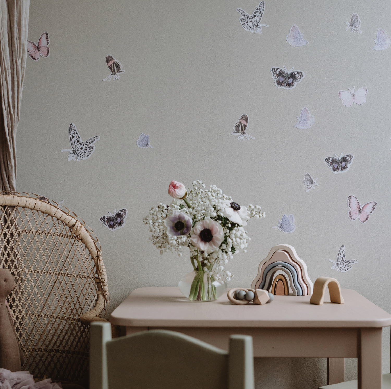 Wandsticker Butterfly - Blush
