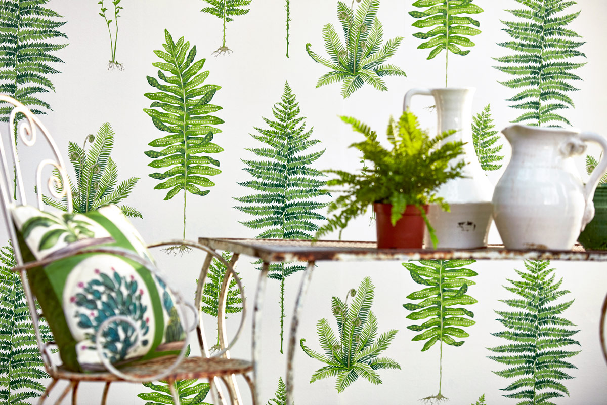 Tapete Fernery - Botanical Green