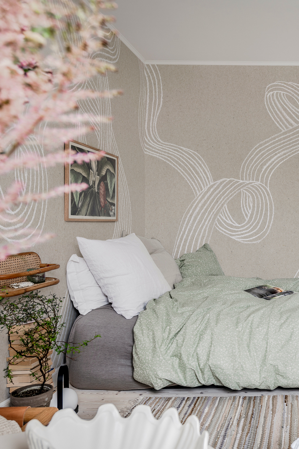 Wandbild Stripes - Sand