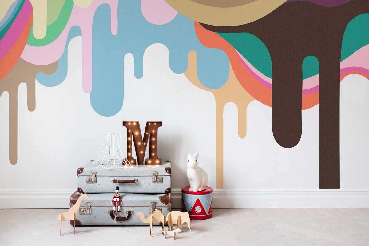Wandbild Dripping Ice Cream