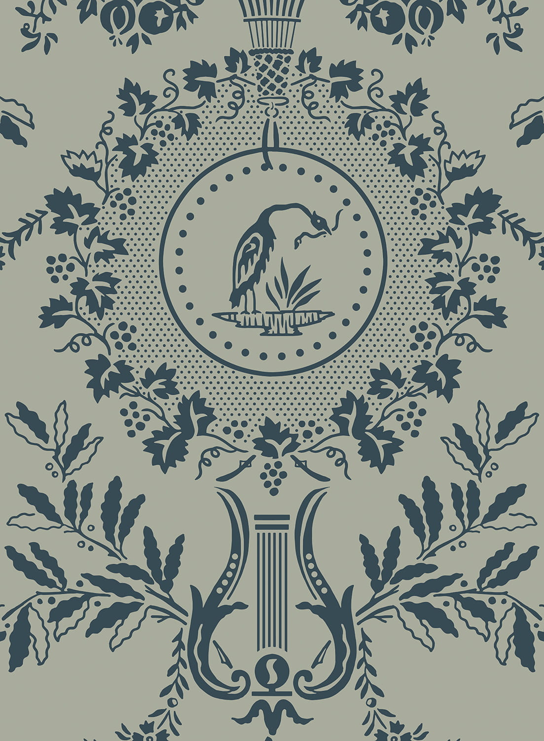 Tapete Purnon - Pigeon/ Hague Blue