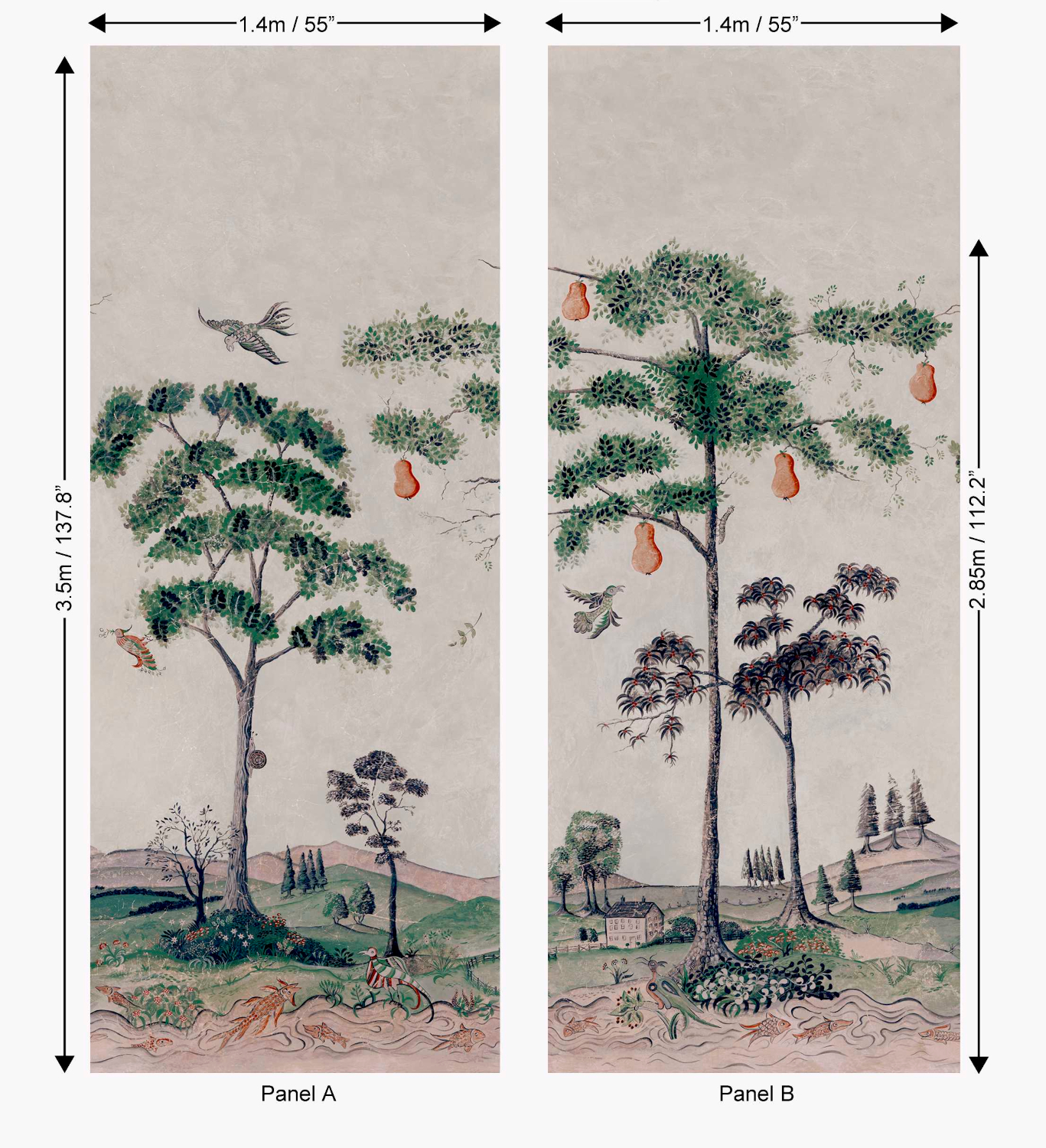 Wandbild Mythical Land - Vellum