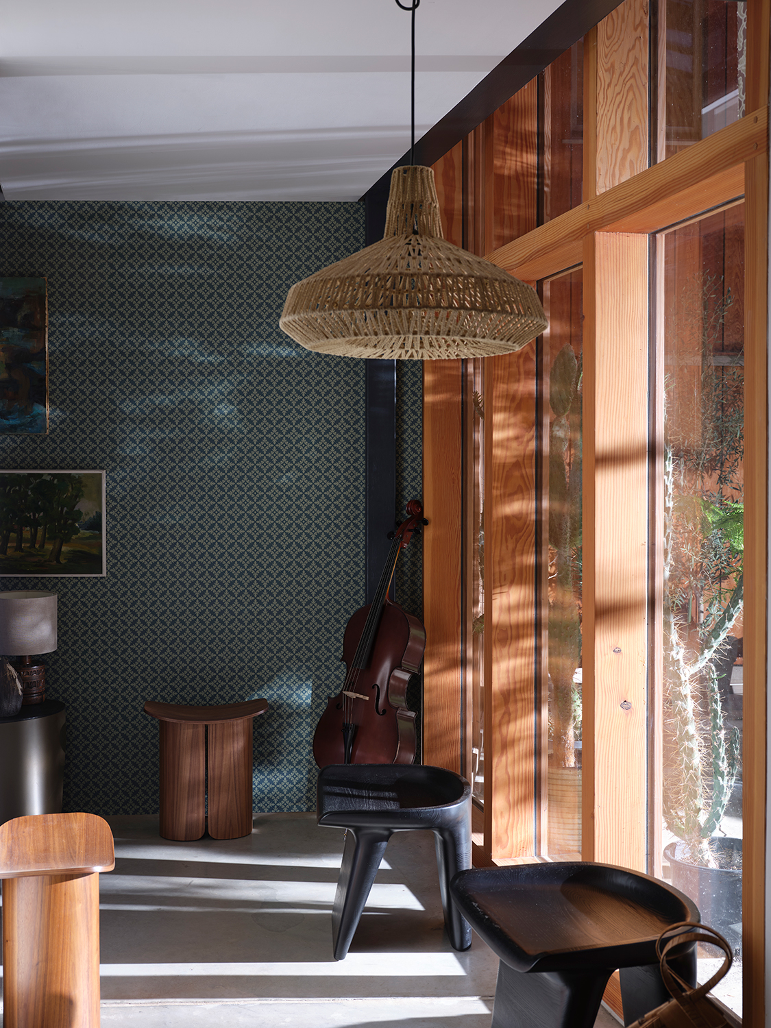 Tapete Achard - Inchyra Blue/ Lichen