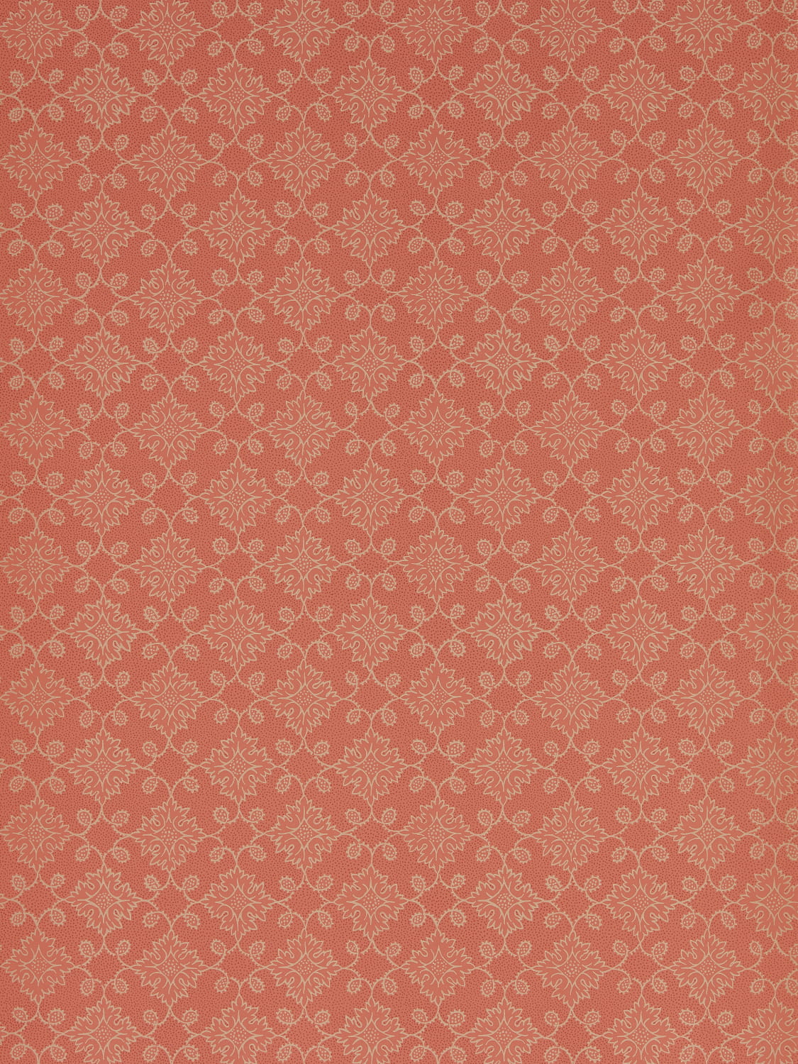 Tapete Floral Tracery - Deep Salmon