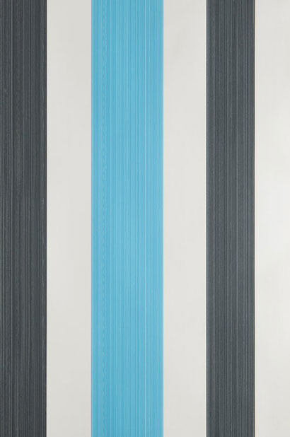 Tapete Chromatic Stripe - Pointing/ Railings/ St Giles Blue/ Railings