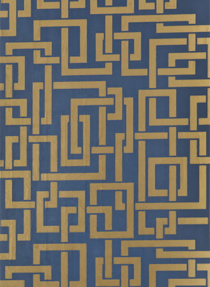 Tapete Enigma - Stiffkey Blue/ Gold