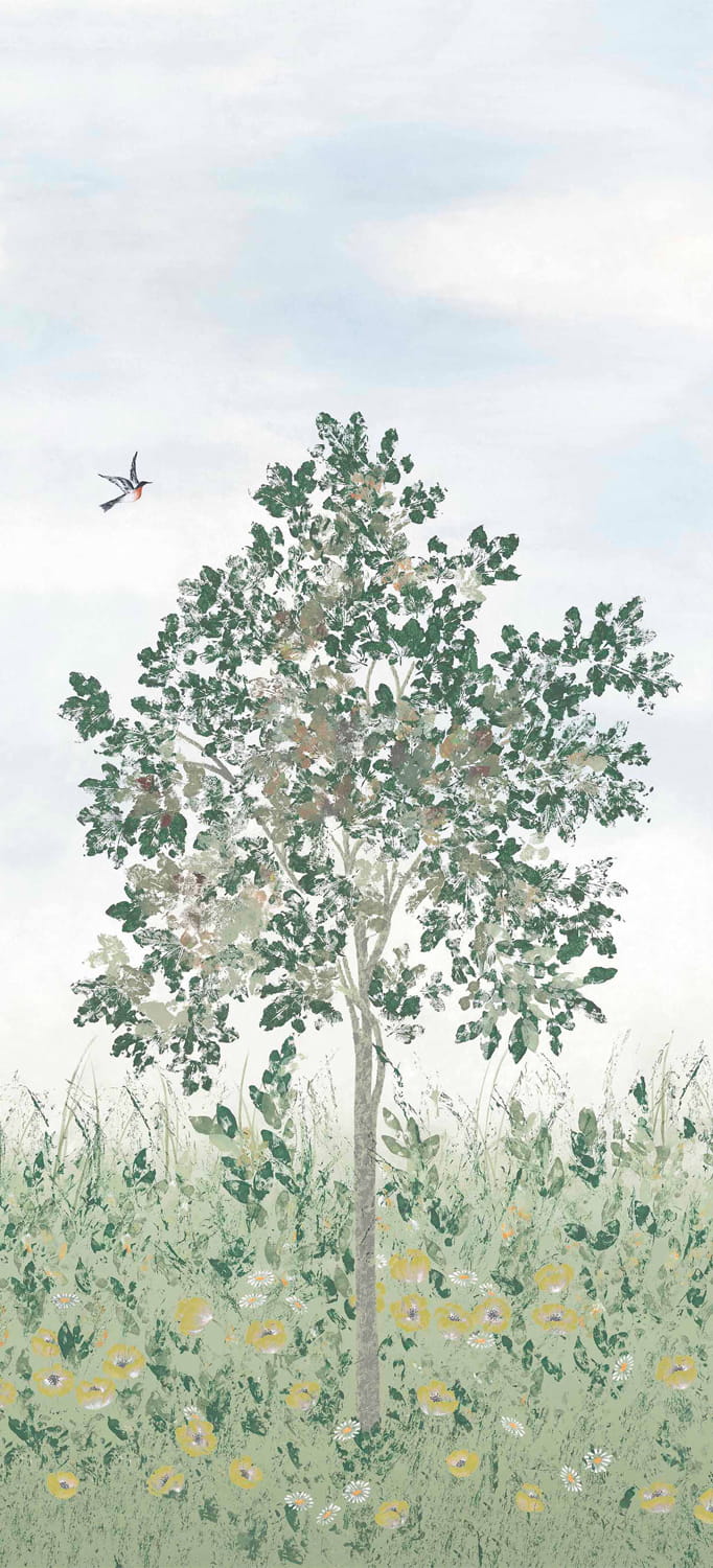 Wandbild Fresco - Vert Panel A