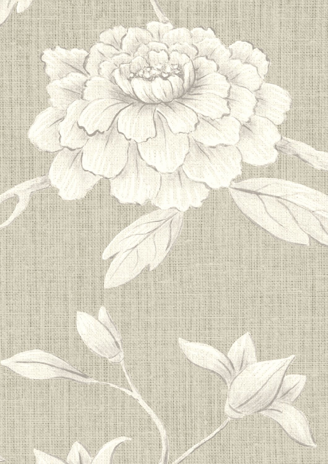 Wallpaper Jasper Peony - Flax