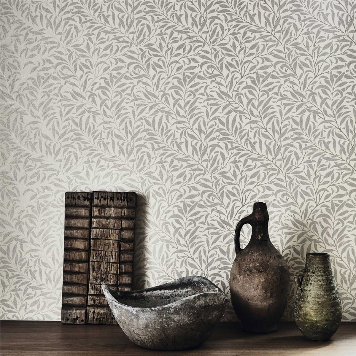 Tapete Pure Willow Bough - Ecru/ Silver