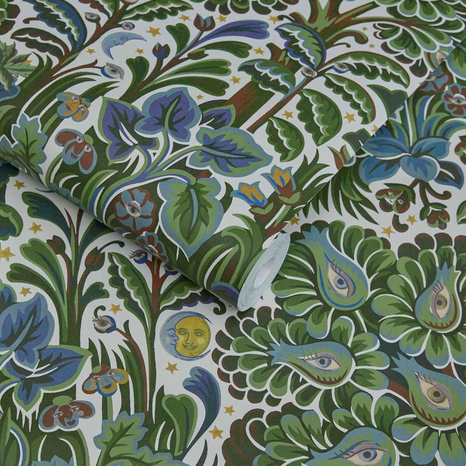 Wallpaper Moon Garden - Verde